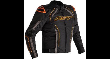 RST Textiel motorjas S-1 Jas Textiel Zwart/Grijs/Oranje Maat M Oranje & Oranje & Zwart M
