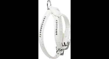 Flamingo Hondentuig Monte Carlo Wit - Wit - 21 - 27 cm x 11 mm