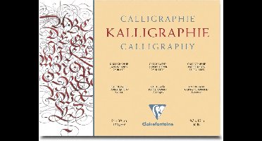 Clairefontaine Kalligrafieblok – Formaat 24 x 30 cm - 25 vellen – Gewicht 130g