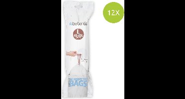 Brabantia Perfect Fit Afvalzakken - 40/45 l - Code L - set van 12 rollen x 10 stuks