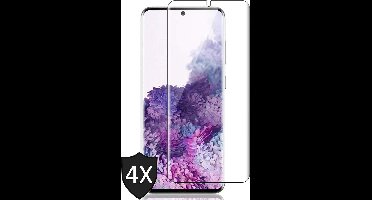 Screenprotector geschikt voor Samsung S20 - Full Glas PET Folie Screen Protector - 4 Stuks