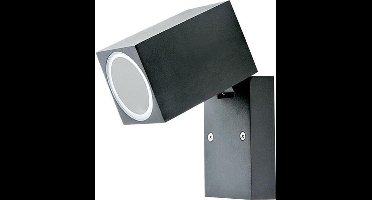V-TAC VT-7611 Wandlamp Buiten - Verstelbare Wandbevestigingen - GU10 Houder - IP44 - Mat Zwart