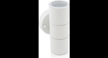 V-TAC VT-7622-W Wandlamp voor buiten - UP - Down - Wandbevestigingen - GU10 Houder - IP44 - Mat Wit