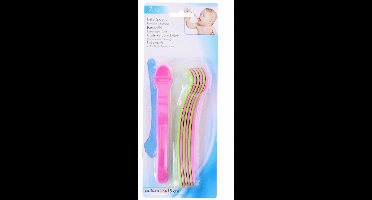 Tom Babylepels 7 Stuks 15 Cm Roze/groen
