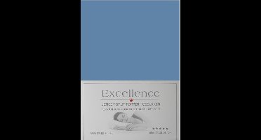 Excellence Jersey Split Topper Hoeslaken - Tweepersoons - 140x200/210 cm - Blue