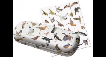 Brillenkoker inclusief brillendoekje - Brillenetui - Bekking & Blitz - Vogels - Elwin van der Kolk - Kunst - Vogelbescherming Nederland