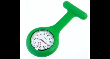 Verpleegster horloge - Verpleegsterhorloge - Nurse Watch - siliconen - licht groen