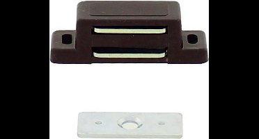 Magneetsnapper MC 8-serie met metalen tegenplaat 4 kg bruin