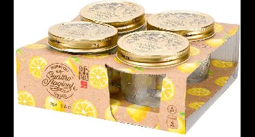 Bormioli Rocco Weckpot Quattro Stagioni - ø 8.6 cm / 200 ml - 4 stuks