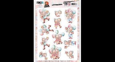 3D Push-Out - Yvonne Creations - Young at Heart - Party