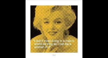 Marilyn Monroe Quote Man's World Poster 40x40cm