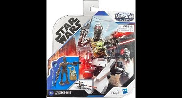 Star Wars Mission Fleet Speeder Bike - The Child - Speelfiguren set