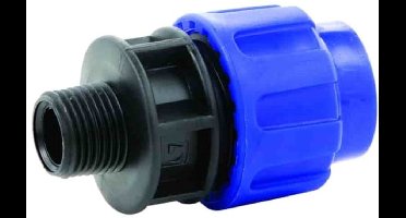 PE Koppeling 20mm x 1" AG - Kleefkoppeling voor PE Buis
