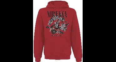 Nirvana Heart Shaped Box Heren Trui met capuchon - rood - S