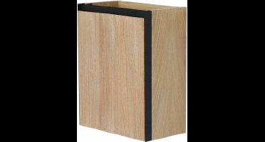 Wiesbaden Lotus Fonteinkast 40 x 21,8 cm - Naturel Eik/Mat Zwart