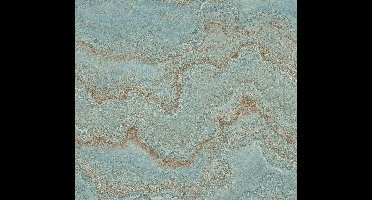 MARMERLOOK BEHANG | Natuursteen - Turquoise Goud Koper Blauw - LivingWalls Stories of Life