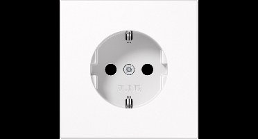 Jung LS1520WW Wandcontactdoos met randaarde Inzetstuk LS plus, LS design, LS 990 Alpine-wit 1 stuk(s)