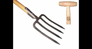 De Wit Spitvork 4 Tands Met Dul Essen Steel 80 Centimeter