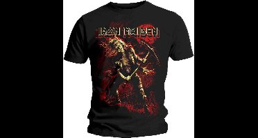 Iron Maiden - Benjamin Breeg Red Graphic Heren T-shirt - M - Zwart