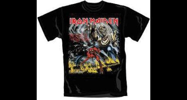 Iron Maiden - Number Of The Beast Heren T-shirt - L - Zwart