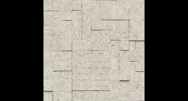 Horizons tegels/dessin beige (tegels vliesbehang, beige)