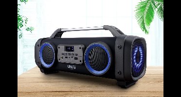 UNIQ Accessory Chant model 2019 Bluetooth Speaker (Karaoke) met blauw led verlichting en a