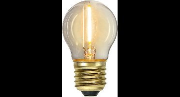Kogellamp - E27 - 0.8W - Super Warm Wit <2200K - Filament - Helder