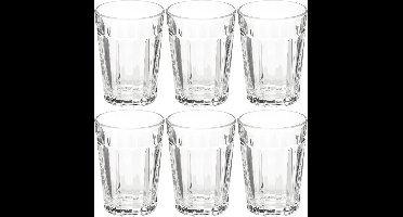 Secret de Gourmet Drinkglazen Lorenz - 18x stuks - 250 ml - transparant glas - Waterglazen