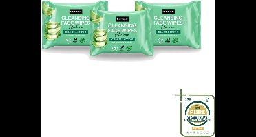 3 x Sence - Aloë Vera - Gezichtsreinigingsdoekjes - Verzachtend - 20 Doekjes - Wasstrips - Gezichtsreinigingsdoekjes Aloë Vera - Reinigingsdoekje Aloë Vera - Gezichtsreiniging Aloë Vera - Doekjes Voor Gezicht - Gezichtsdoekje Aloë Vera