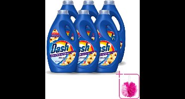 6 x Dash - Lenor Collectie - Vloeibaar Wasmiddel - Witte en Gekleurde Was - Amber & Orchidee - 26 Wasbeurten - Bulkverpakking - Vloeibaar wasmiddel - Douchemop - Frisheid