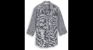 Tom Tailor - Blouse met borstzakken - Maat 42 - midnight navy blue