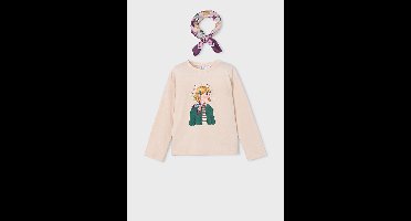 MAYORAL - Meisjes t-shirt - Maat 110 - Meisjes - Creme -