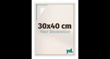 yd, Baklijst 30x40 cm Wit Mat - Lijst voor Canvasdoek - MDF Lyon