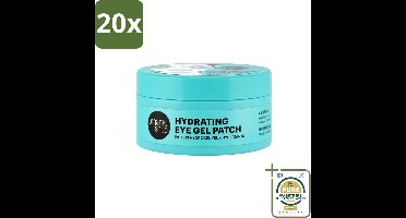 20 x Organic Shop - Eye Gel Patch Blue Matcha & Hyaluronic Acid - Verfrissend en Hydraterend - 60 Patches - Wasstrips - Oogverzorging - Oogpatches - Hydraterende Oogcrème - Oogverzorging Voor Gevoelige Huid - Anti-oudering