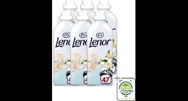 6 x Lenor - Wasverzachter - Citroenbloesem & Zeekristal - 47 Wasbeurten - Grootverpakking - Vaatwasstrips - Wasverzachter Citroenbloesem - Wasverzachter Zeekristal - Wasverzachter Frisheid - Wasverzachter Zachtheid - Wasverzachter Geur