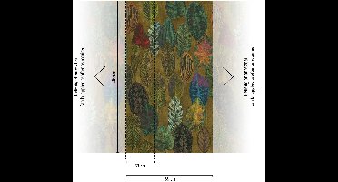 Afbeelding behang, Livingwalls The Wall 4 | 792463, 159 x 280 cm, Geel