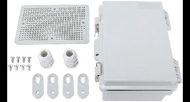 Aansluitdoos Buiten - Projectbehuizing Elektronica - Elektronica Beschermen - IP67 Waterdicht - 125x175x90mm - Grijs
