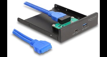 Delock ront Panel 3.5" USB 5 Gbps 1 x USB Type-C™ + 1 x USB Type-A