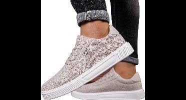 Currero Schoenen Heren - Sneakers - Comfortabel - Wandelschoenen - Casual - Volwassenen - Beige 41