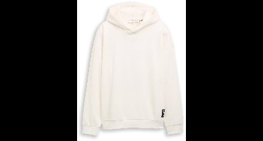 Tom Tailor Denim - Hoodie met relaxte pasvorm en Snoopy-print op de rug - Maat M - Gardenia White