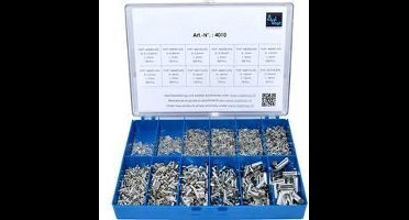 Vogt 4010 Assortiment adereindhulzen 0.10 mm² - 25 mm² Zilver 3405 stuk(s)