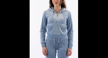 Juicy Couture Robertson hoodie met ritssluiting BLAUW - Maat S