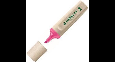 edding EcoLine 24 Markeerstift, Beitelvormige Punt, 2 - 5 mm, Roze (doos 10 stuks)