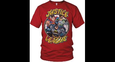 DC Comics Justice League Heren Tshirt -2XL- Team Rood