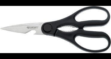 Westcott huishoudschaar - 21cm - kunststof - keukenschaar met flesopener - AC-E30100