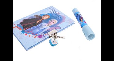 Slammer Dagboek Frozen Ii Meisjes 10 X 13 Cm Blauw 7-delig