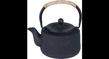 COSY & TRENDY TAKACHIKO THEEPOT ZWART 0,8L D13XH18CM TOUW ROND HENDEL