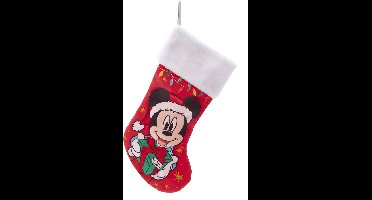 Kerstsok - 19" mickey present