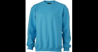 James and Nicholson Unisex Round Heavy Sweatshirt (Hemelsblauw)