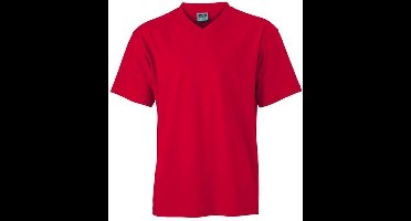James and Nicholson Heren V Hals Tee (Rood)